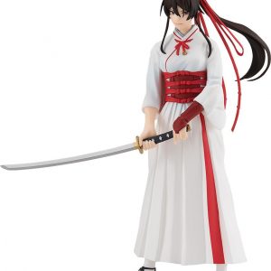 Yamada Asaemon Sagiri Pop Up Parade-Figur aus Hell’s Paradise, steht mit gezogenem Schwert in traditionellem weißen Kimono mit roten Akzenten.