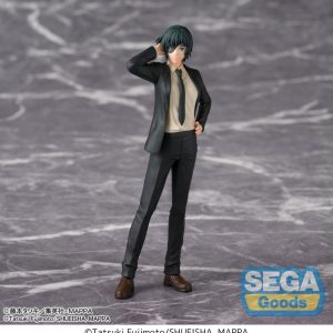 Figur von Himeno im schwarzen Anzug mit Krawatte, in entspannter Pose auf neutralem Untergrund.