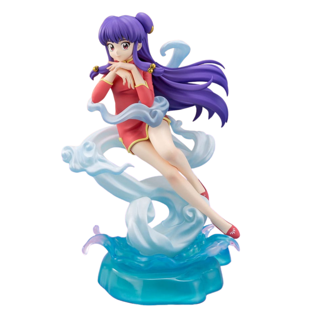 Bandai Spirits FiguartsZERO Chouette Statue von Shampoo aus Ranma ½ im roten Kleid auf Wolken- und Wasser-Base.