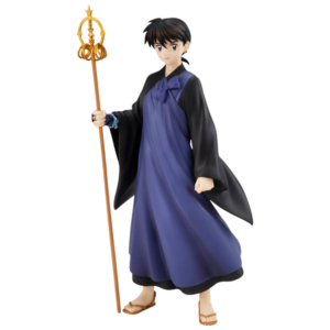 Good Smile Company Pop Up Parade Figur von Miroku aus InuYasha im Mönchsgewand mit goldenem Stab.