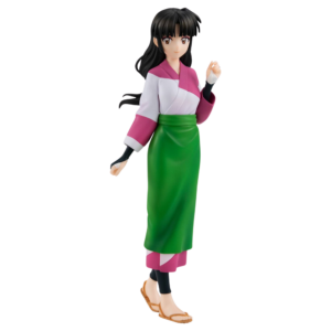 Good Smile Company Pop Up Parade Figur von Sango aus InuYasha im traditionellen weiß-pinken Kimono mit grünem Rock.
