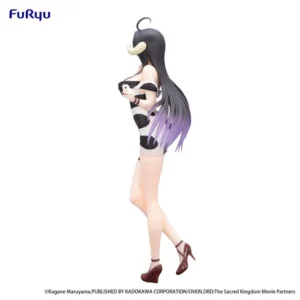 FuRyu Trio-Try-iT Figur von Albedo aus Overlord im schwarz-weißen Kleide mit Kuhfellmuster.