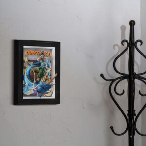 Tamashii Art 3D Rahmenbild von Son Goku im blauen Kampfanzug und Drache Shenlong in dreidimensionaler Optik.