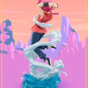 Bandai Spirits FiguartsZERO Chouette Statue von Ranma Saotome (Mädchen) aus Ranma ½ im roten Kung-Fu-Outfit auf Wolken-Base.