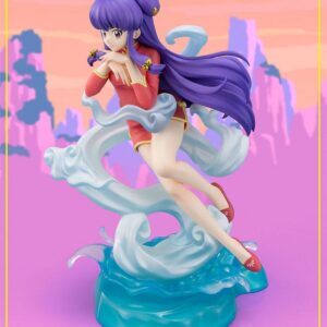 Bandai Spirits FiguartsZERO Chouette Statue von Shampoo aus Ranma ½ im roten Kleid auf Wolken- und Wasser-Base.