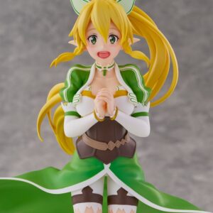 CyberZ Cantabile Figur von Leafa aus Sword Art Online im grün-weißen Sylphen-Outfit mit gefalteten Händen.