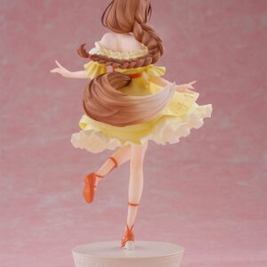 FuRyu Tenitol Figur von Holo aus Spice and Wolf im gelben Sommerkleid mit Blumen und Wolfsohren.