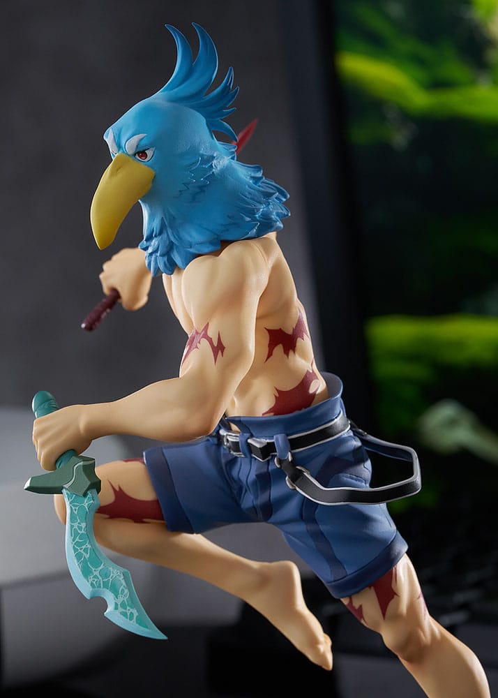 Good Smile Company Pop Up Parade Figur von Sunraku aus Shangri-La Frontier mit Vogelmaske und zwei Dolchen.