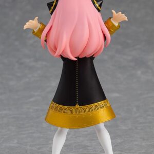 Good Smile Company Pop Up Parade Figur von Anya Forger aus SPY x FAMILY in Eden-Schuluniform mit gestreckten Armen.