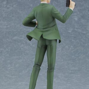 Good Smile Company Pop Up Parade Figur von Loid Forger aus SPY x FAMILY im grünen Anzug mit Pistole.