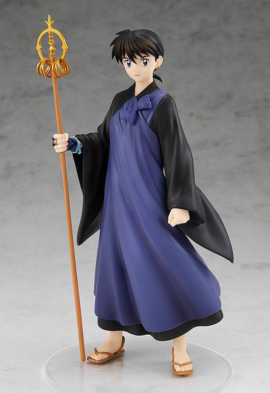 Good Smile Company Pop Up Parade Figur von Miroku aus InuYasha im Mönchsgewand mit goldenem Stab.