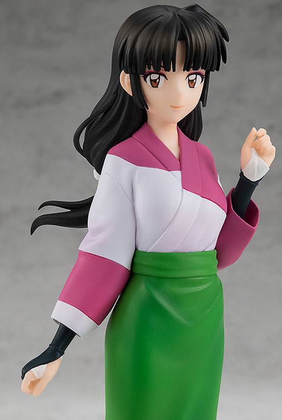 Good Smile Company Pop Up Parade Figur von Sango aus InuYasha im traditionellen weiß-pinken Kimono mit grünem Rock.
