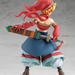 Good Smile Company Pop Up Parade Figur von Shiloh aus Legend of Mana im Abenteurer-Outfit greift nach seinem Schwert.