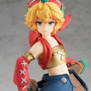 Good Smile Company Pop Up Parade Figur von Shiloh aus Legend of Mana im Abenteurer-Outfit greift nach seinem Schwert.