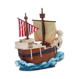 Nemesis Now One Piece Aufbewahrungsbox der Going Merry auf Wellenbasis mit Strohhut-Segel.