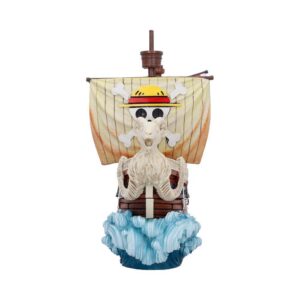 Nemesis Now One Piece Aufbewahrungsbox der Going Merry auf Wellenbasis mit Strohhut-Segel.