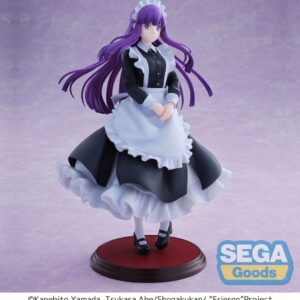 Sega Luminasta Figur von Fern aus Frieren im schwarz-weißen Dienstmädchenkleid mit gefalteten Händen.
