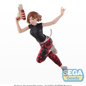 Sega Splash x Battle Figur von Nobara Kugisaki aus Jujutsu Kaisen im Sprung mit Wasserpistole.