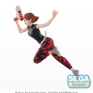 Sega Splash x Battle Figur von Nobara Kugisaki aus Jujutsu Kaisen im Sprung mit Wasserpistole.