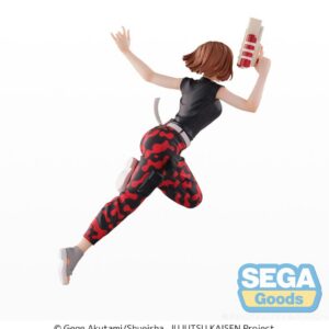 Sega Splash x Battle Figur von Nobara Kugisaki aus Jujutsu Kaisen im Sprung mit Wasserpistole.