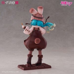 SEGA Figur von Hatsune Miku im Marshmallow-Hot-Cocoa-Outfit mit Kakaotasse auf Schokoladentafel-Base.