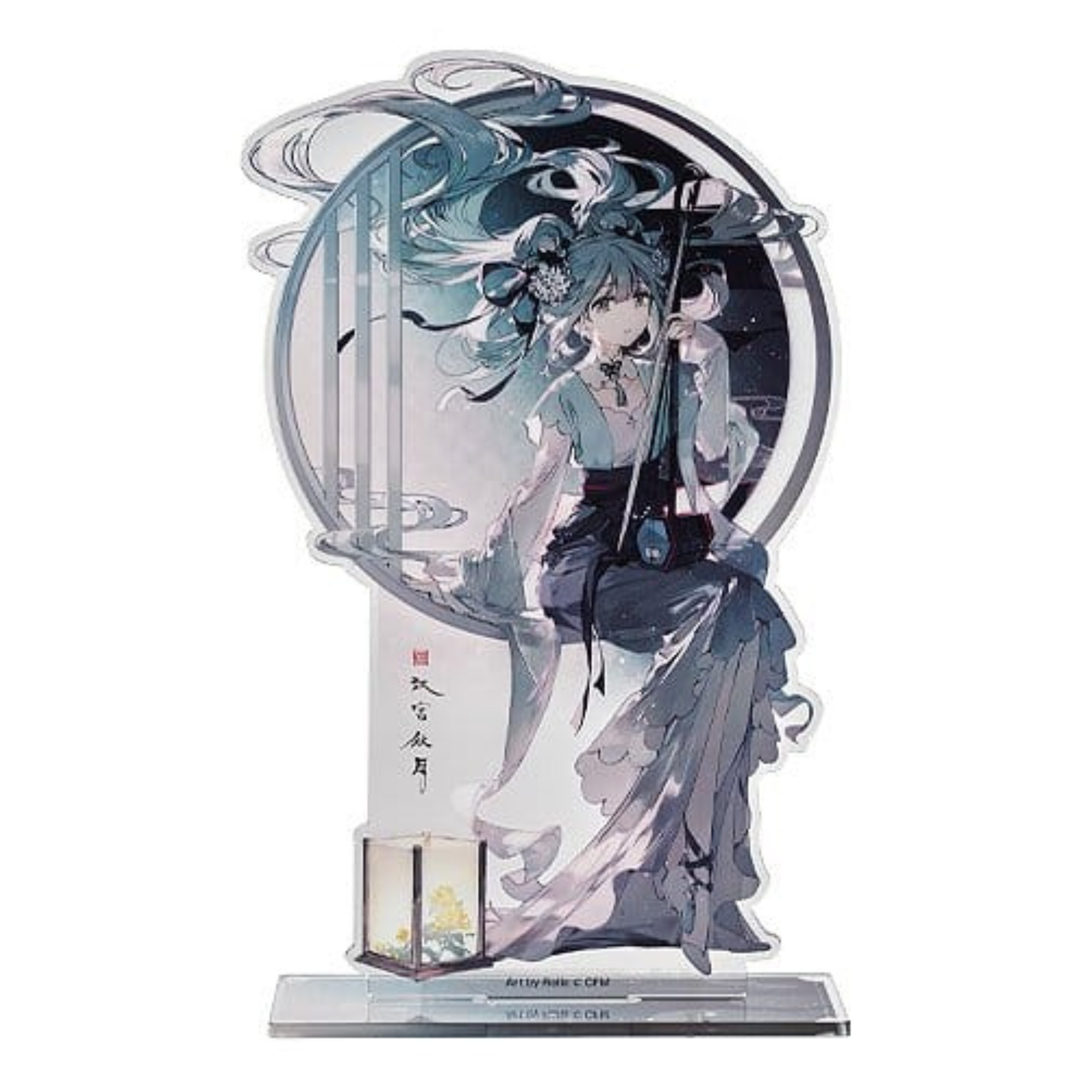 Good Smile Company Hatsune Miku Acrylaufsteller in Han Gong Qiu Yue Version mit chinesischem Instrument und Mond-Hintergrund 20 cm