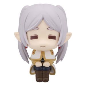 MegaHouse Frieren Look Up Chibi-Figur von Frieren mit schmollerndem Droopy Face Gesichtsausdruck und nach oben gerichtetem Blick.