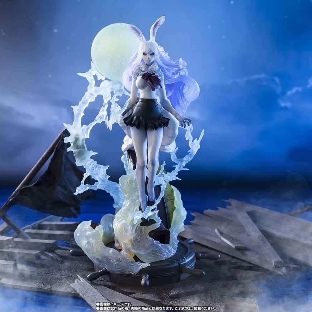 Tamashii Nations One Piece Figuarts ZERO Extra Battle Diorama-Figur von Carrot in Sulong-Form mit Elektro-Effekten und Vollmond.