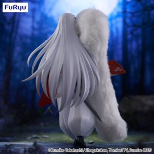 FuRyu InuYasha Trio-Try-iT Figur von Sesshomaru in weißem Kimono mit Pelzstola und Schwert.