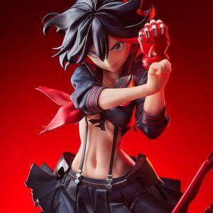 Good Smile Company Kill la Kill Figur von Ryuko Matoi in Transformation Version mit Scherenklinge und rissiger Diorama-Base.