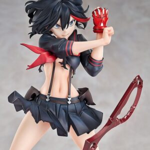 Good Smile Company Kill la Kill Figur von Ryuko Matoi in Transformation Version mit Scherenklinge und rissiger Diorama-Base.