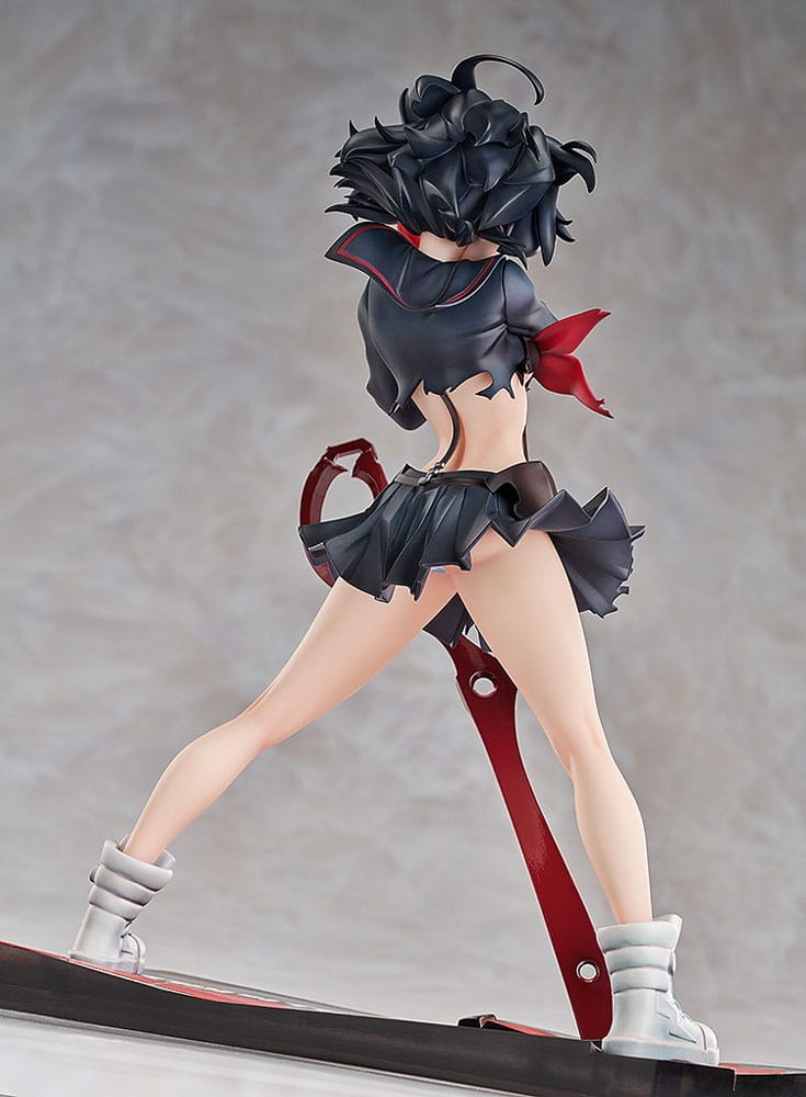 Good Smile Company Kill la Kill Figur von Ryuko Matoi in Transformation Version mit Scherenklinge und rissiger Diorama-Base.