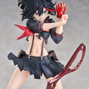 Good Smile Company Kill la Kill Figur von Ryuko Matoi in Transformation Version mit Scherenklinge und rissiger Diorama-Base.