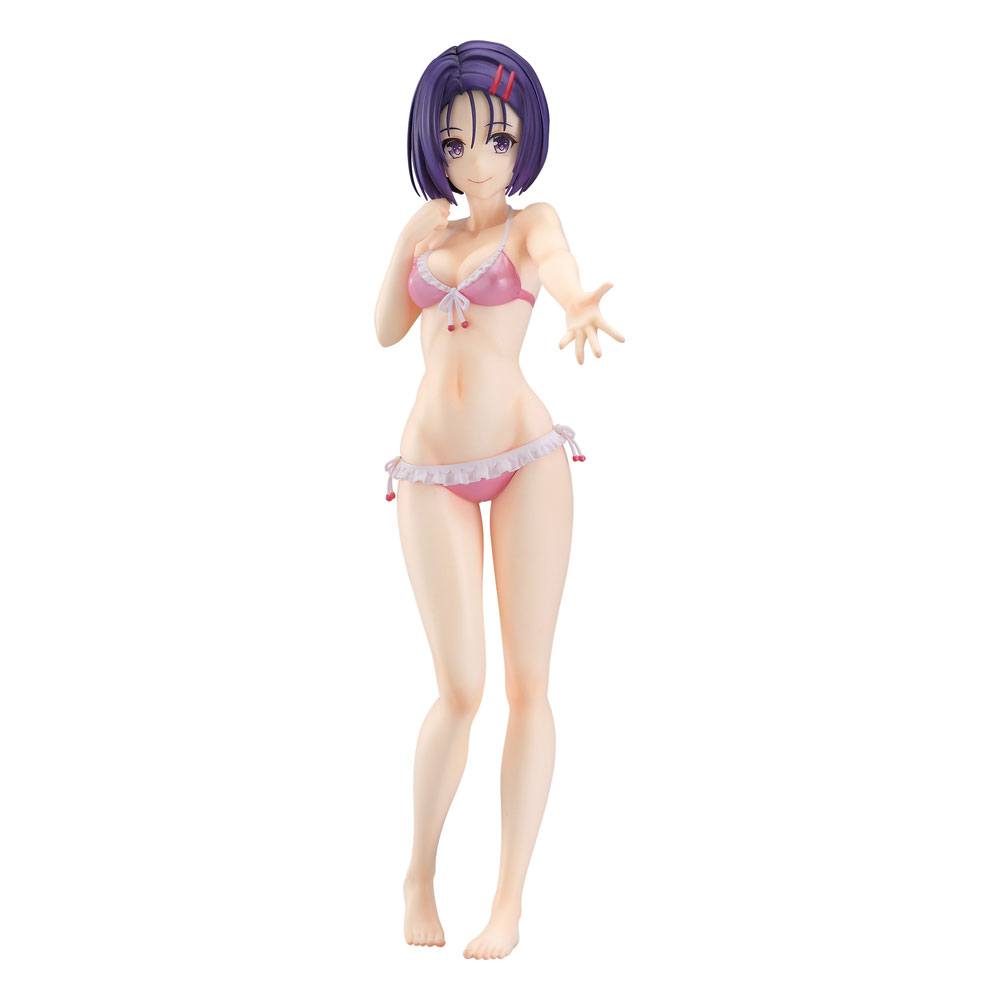 Good Smile Company Pop Up Parade Figur von Haruna Sairenji aus To LOVE-Ru Darkness im rosa Bikini mit Rüschen.