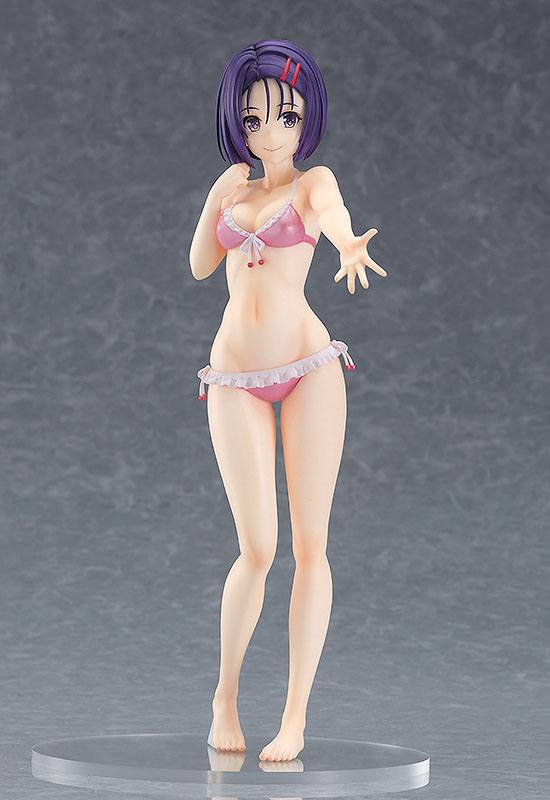 Good Smile Company Pop Up Parade Figur von Haruna Sairenji aus To LOVE-Ru Darkness im rosa Bikini mit Rüschen.