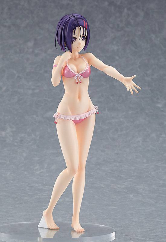 Good Smile Company Pop Up Parade Figur von Haruna Sairenji aus To LOVE-Ru Darkness im rosa Bikini mit Rüschen.
