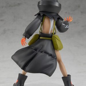 Good Smile Company Pop Up Parade Figur von Strength aus Black Rock Shooter Dawn Fall im schwarzen Kapuzenmantel mit orangen Akzenten.