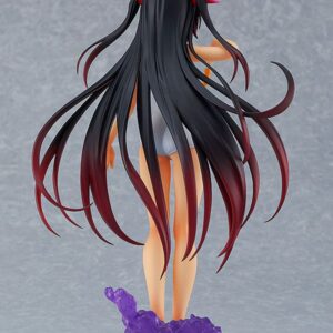 Max Factory Pop Up Parade Figur von Nemesis aus To LOVE-Ru Darkness im weißen Badeanzug mit Dango-Spieß und langen Haaren.