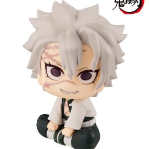 MegaHouse Demon Slayer Look Up Chibi-Figur von Sanemi Shinazugawa mit Narben im Gesicht und nach oben gerichtetem Blick.