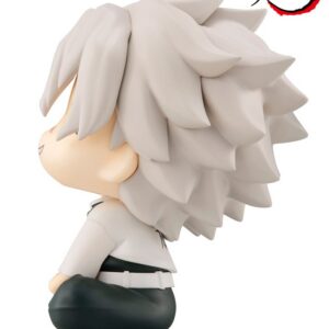 MegaHouse Demon Slayer Look Up Chibi-Figur von Sanemi Shinazugawa mit Narben im Gesicht und nach oben gerichtetem Blick.