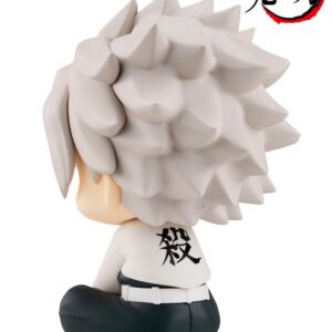 MegaHouse Demon Slayer Look Up Chibi-Figur von Sanemi Shinazugawa mit Narben im Gesicht und nach oben gerichtetem Blick.